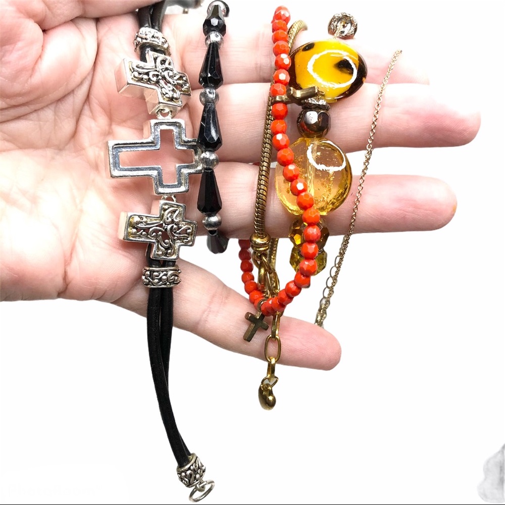 Lot of Six Different Styles Bracelets